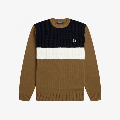 Fred Perry Jacquard Knitted Tanktop | Sky Blue