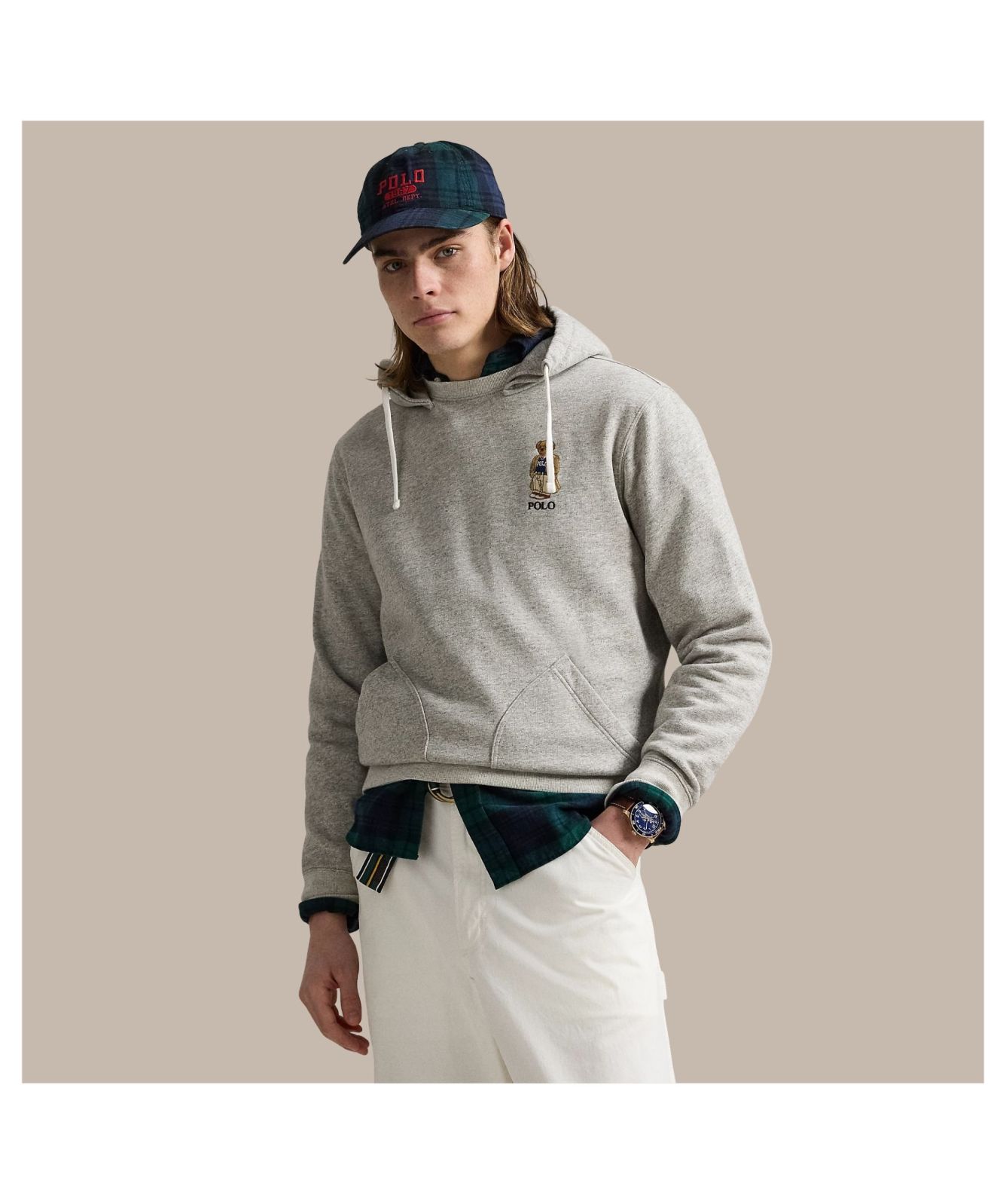 Polo Ralph Lauren Polo Bear Fleece Hoodie Grey 710980307001