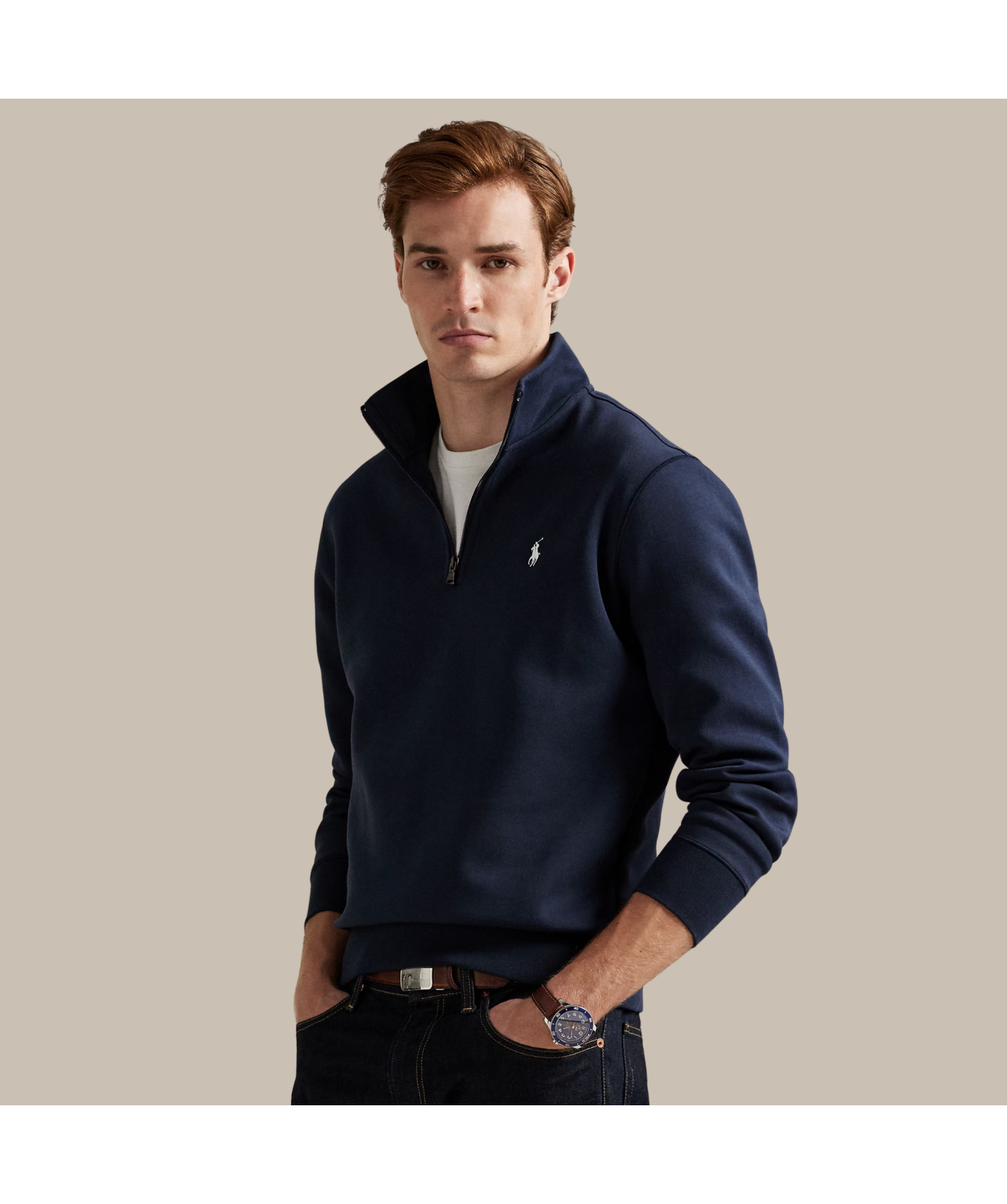 美品　POLO RALPH LAUREN Polo Ralph Lauren Cable-Knit Cotton Polo Jumper | 710B13893004