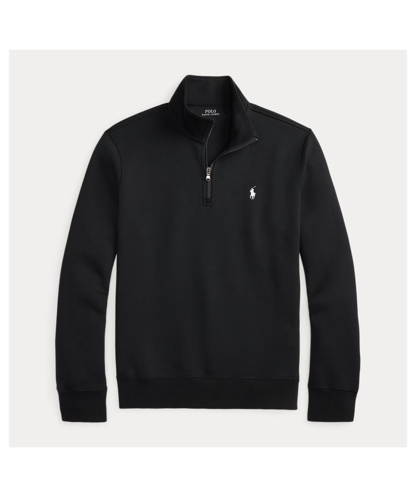Polo Ralph Lauren Double-Knit Quarter-Zip Pullover | Aviator Navy