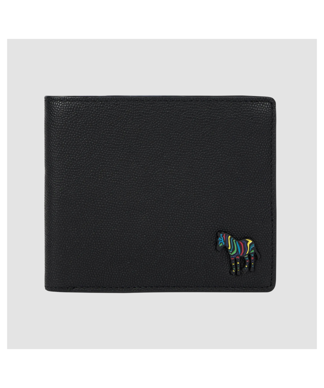 Paul Smith Pebble-Grain Leather 'Zebra' Billfold Wallet | Black