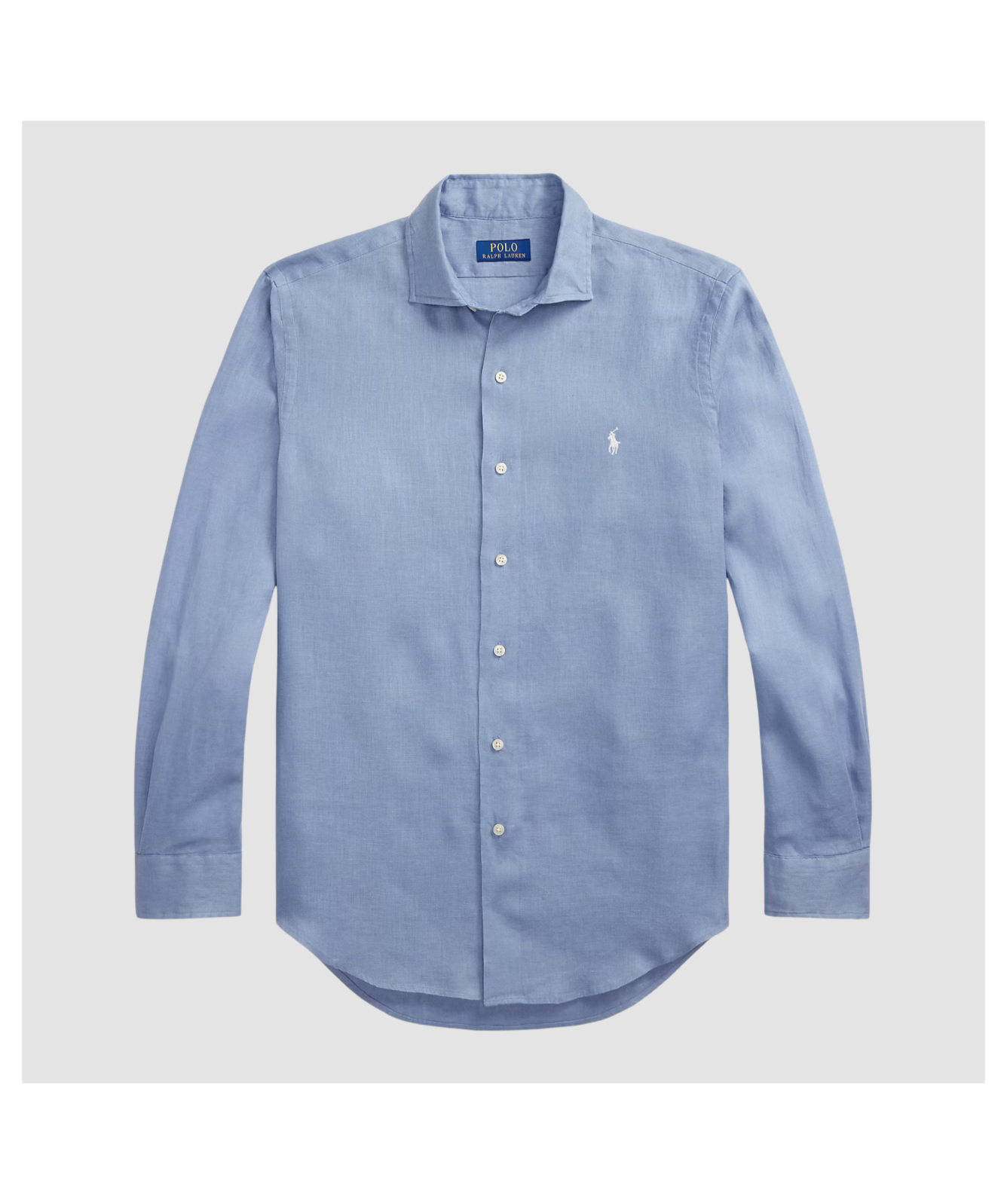 Polo Ralph Lauren Custom Fit Linen Shirt | Channel Blue