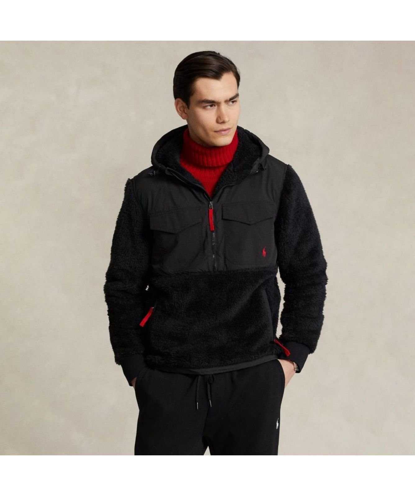 Polo Ralph Lauren Half Zip Hybrid Jacket - 710880442002