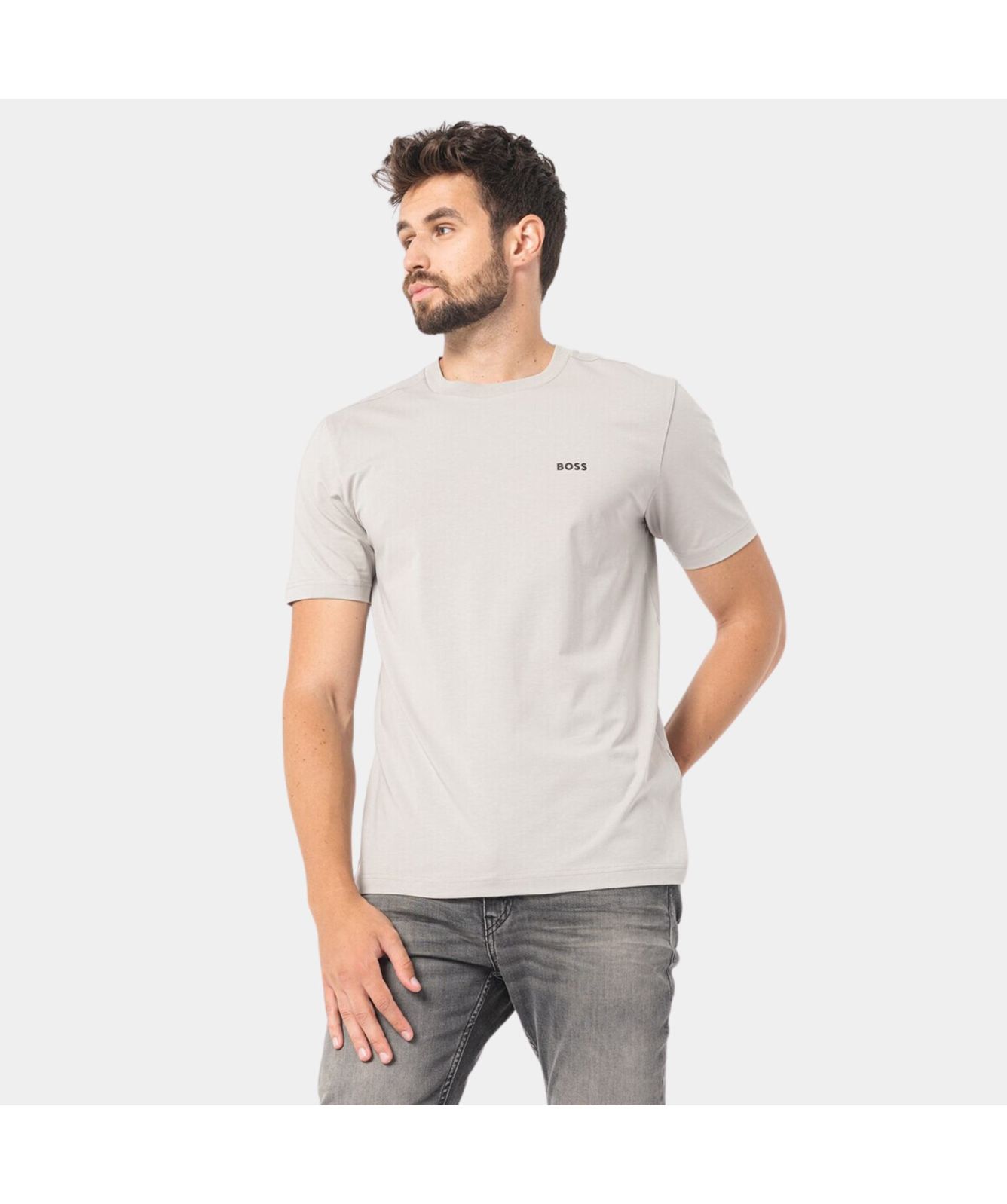 Boss Tee Men's T-Shirt Grey-50475828-063 -kular fashion