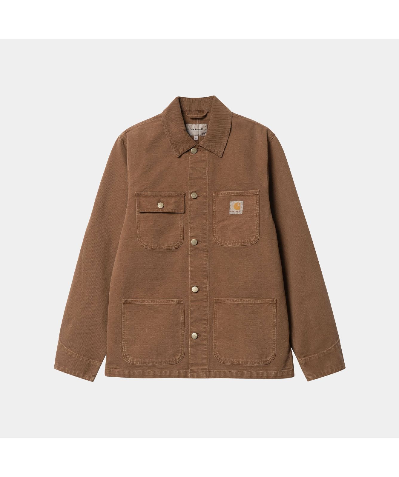 希少　Carhartt Michigan Chore Coat Brown 🔥Carhartt WIP Corduroy “Michigan” Chore Coat Brown/Jasper