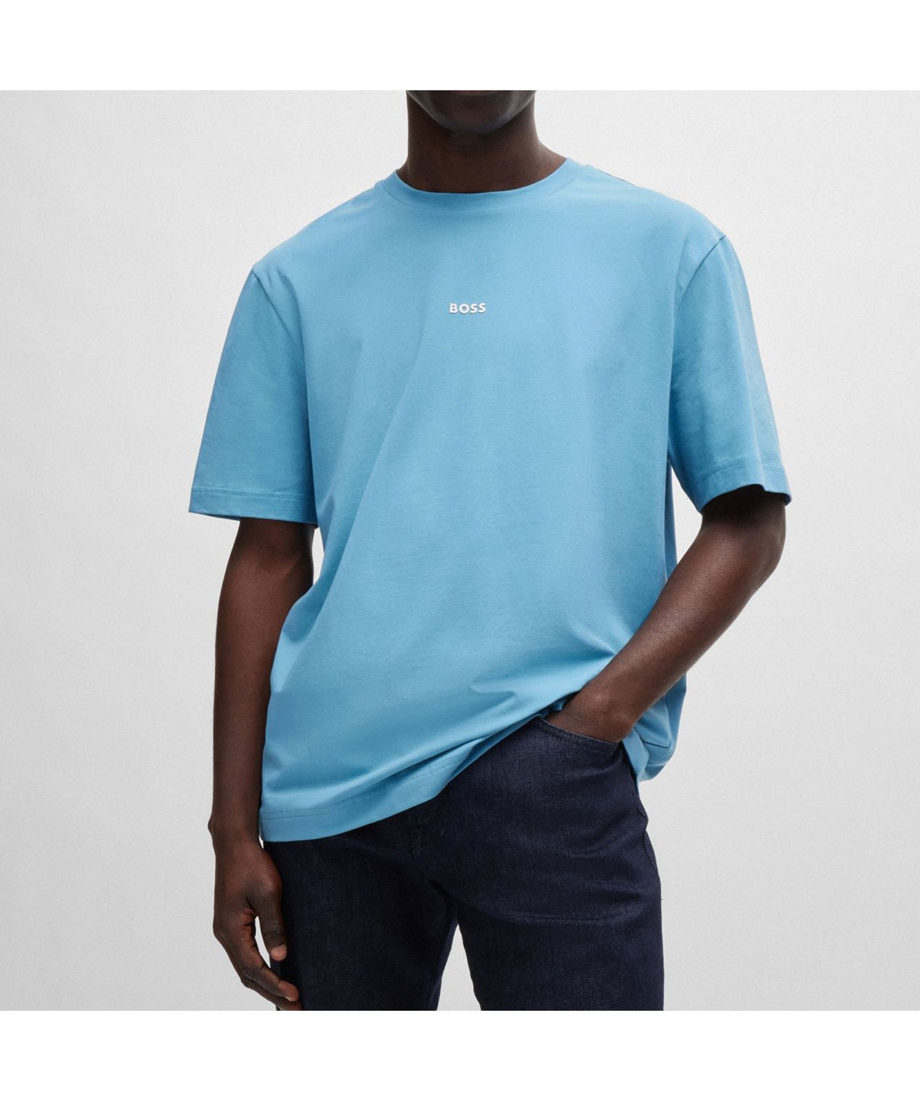 Boss Relaxed Logo T-Shirt | Blue -50473278-486