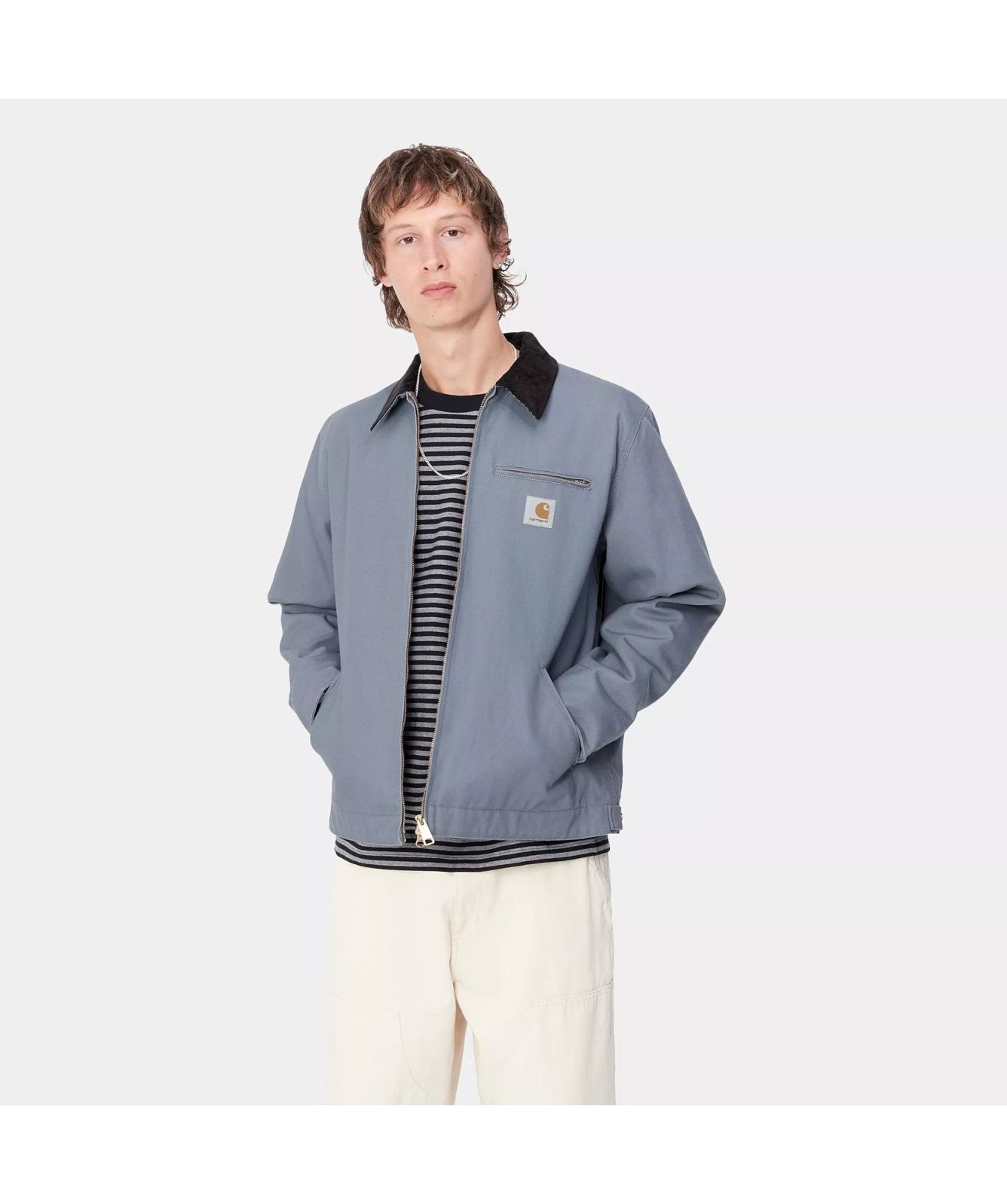 Carhartt WIP Detroit Winter Jacket | Grey-I015264-2EP-Green-2EO