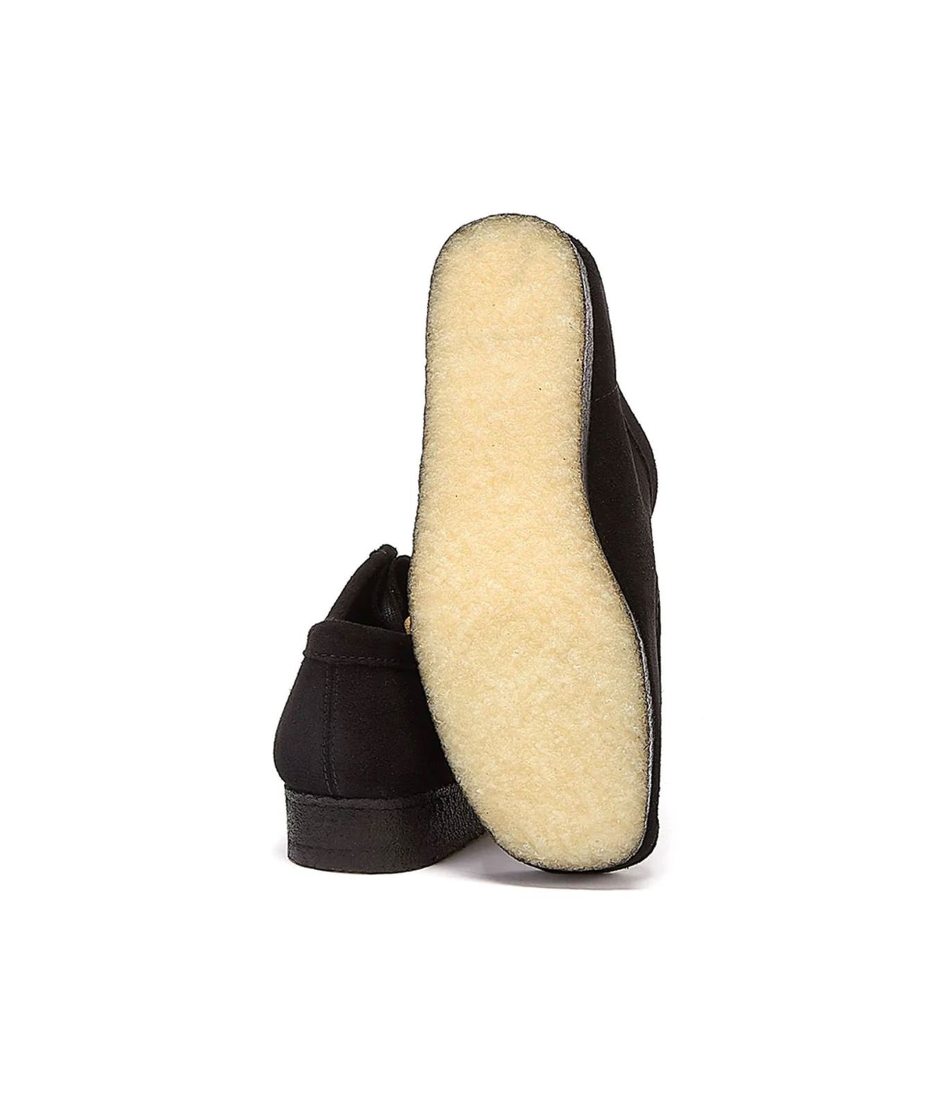 clarks wallabee blacke suede 2615551