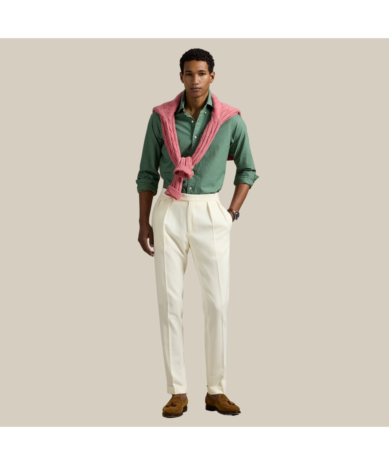 Polo Ralph Lauren Custom Fit Button Down Oxford Shirt | Fatigue ...