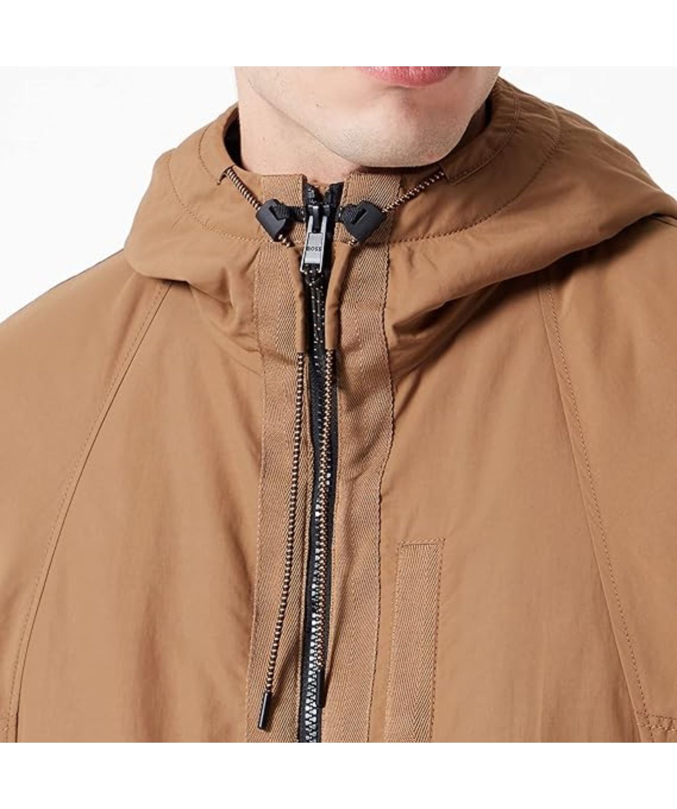 BOSS Oberto Hooded Jacket | Beige - 50483885