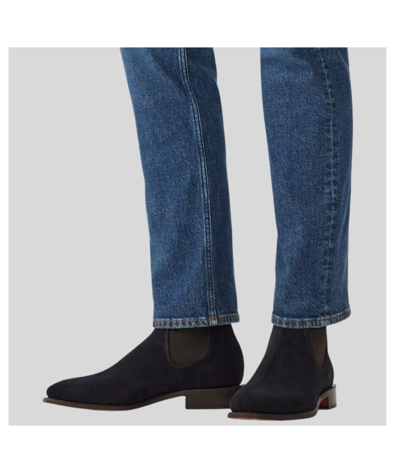 RM Williams Craftsman Chelsea Men\'s EU 46 Blue Gray Suede Pull-Up Ankle Shoes R.M.Williams Boots for Men for Sale | Shop New & Used Men main image 2