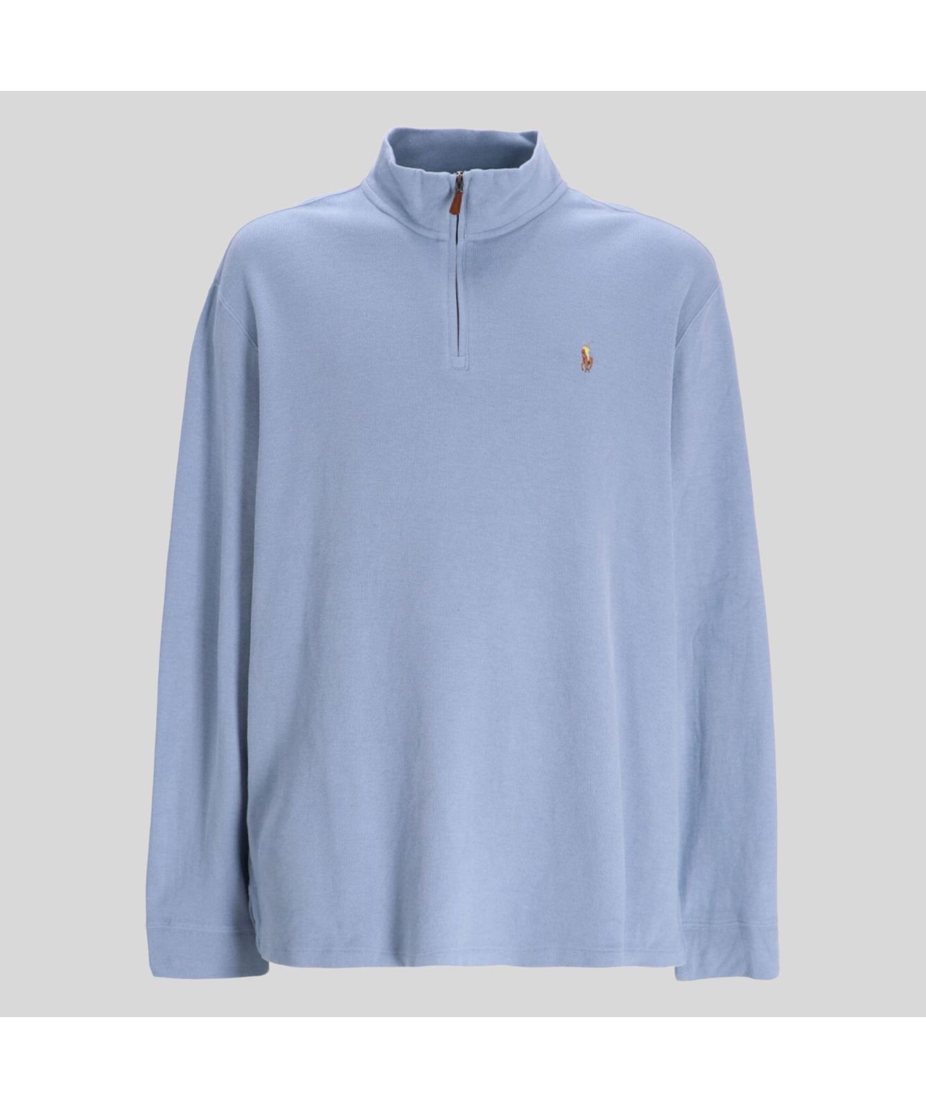 Polo Ralph Lauren ¼ Zip Coloured Player Pony Sweatshirt in green