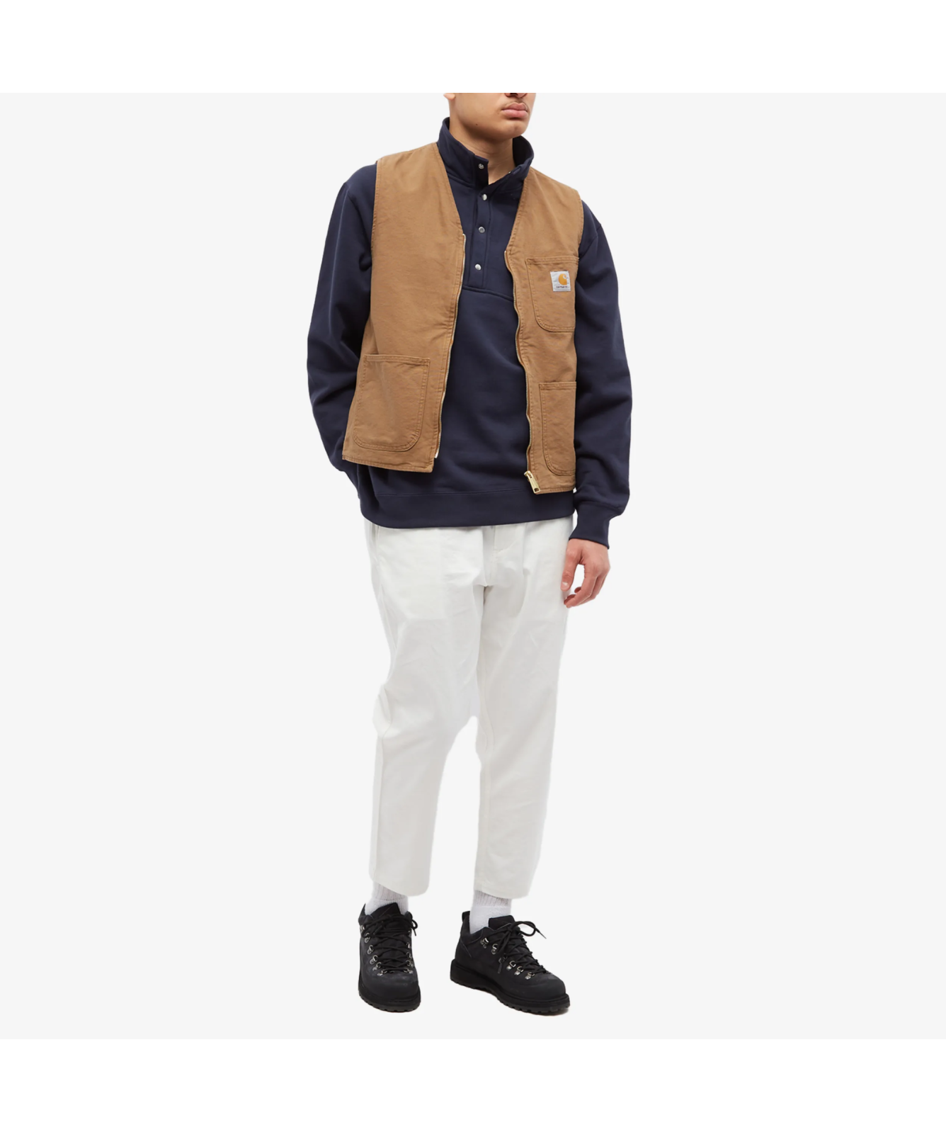 Carhartt WIP Arbor Summer Vest | Hamilton Brown Rinsed