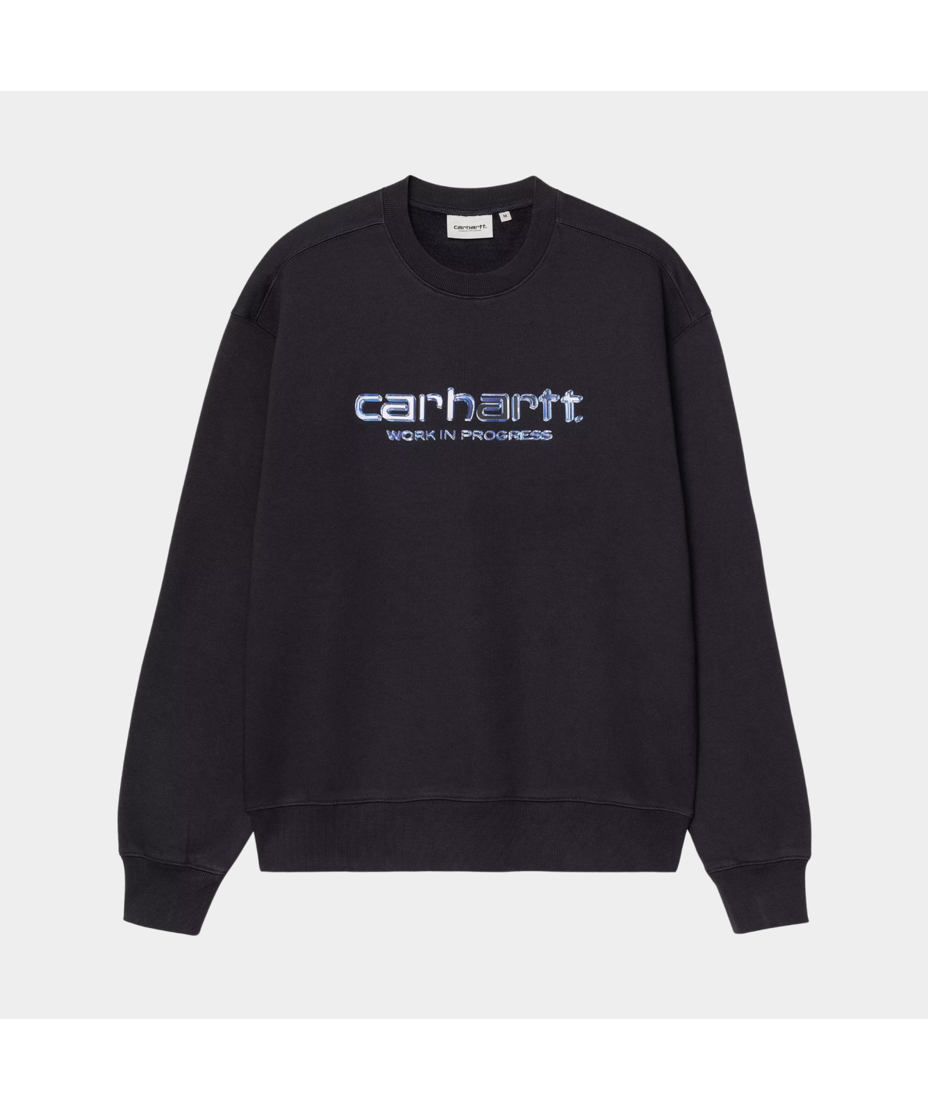 Carhartt WIP Solar Chrome Script Sweatshirt | Navy - I035189.1C.XX 
