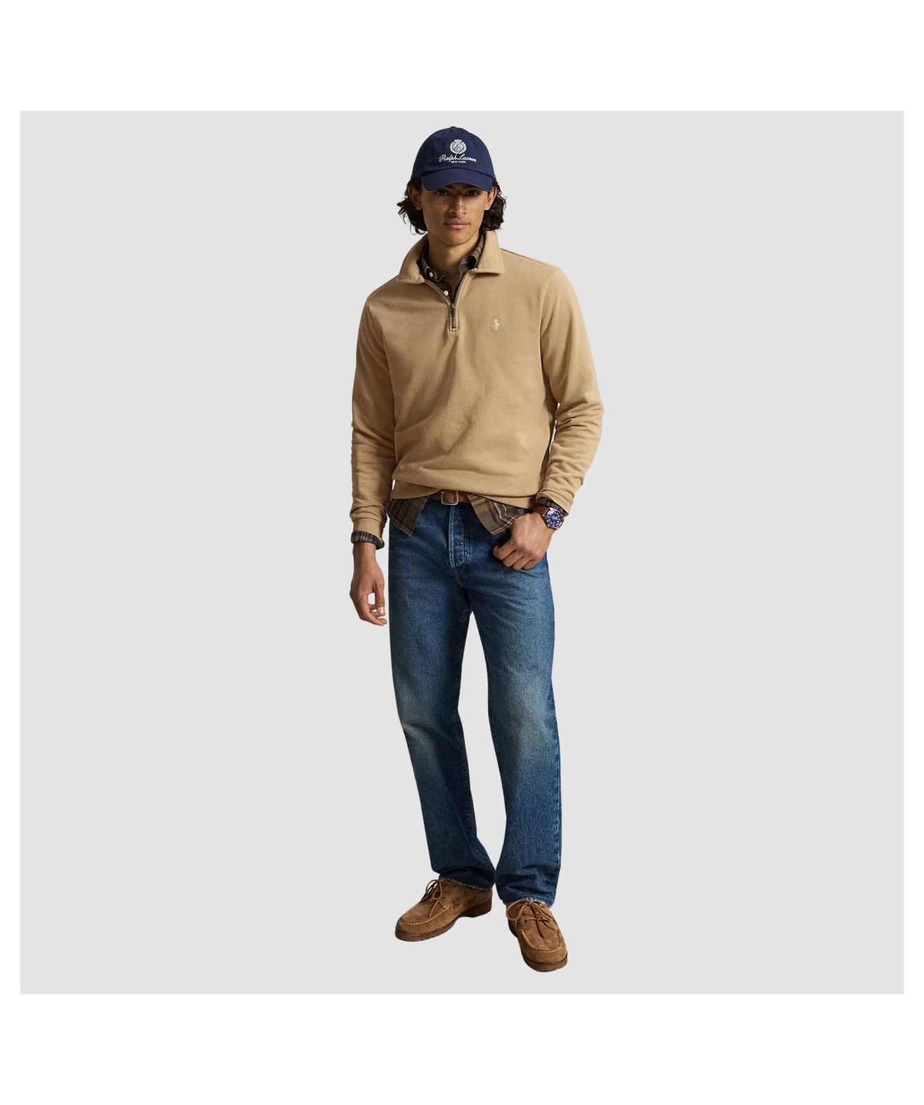Men's Polo Ralph Lauren Loopback Fleece Quarter-Zip Sweatshirt