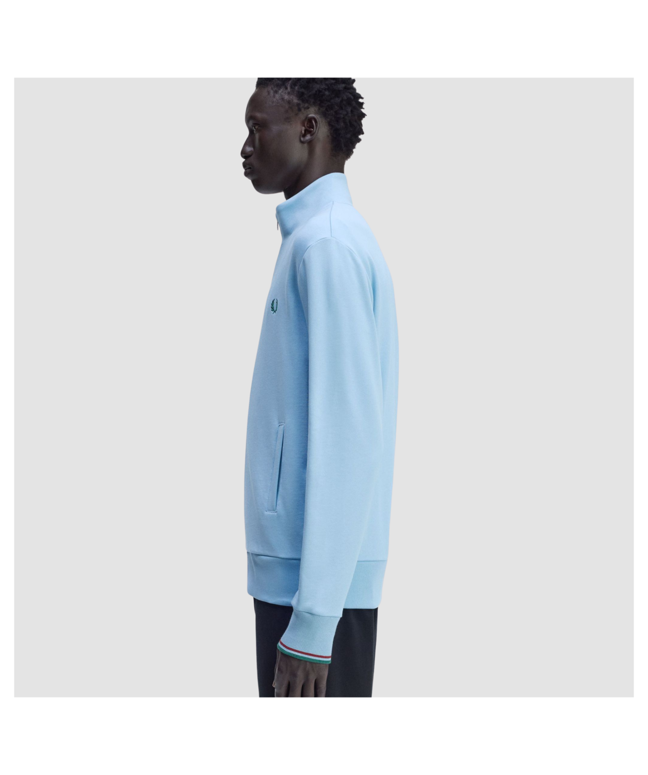 Fred Perry Zip Through Sweatshirt | Track Blue - J1327-Z22
