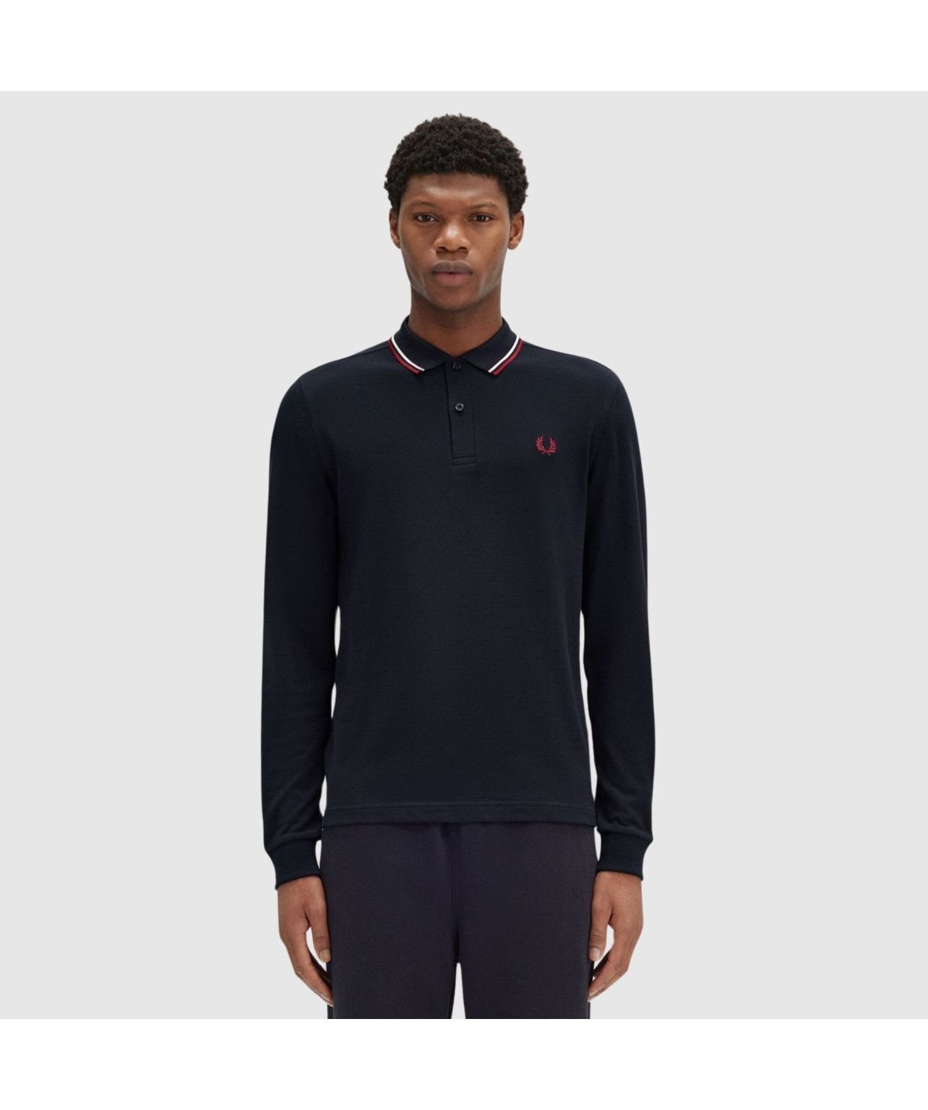 ◇FRED PERRY◇ M3636 Long Sleeve Twin Tip Fred Perry Shirt 2 Kids Twin Tipped Shirt - Black | Kids | Children's Polo