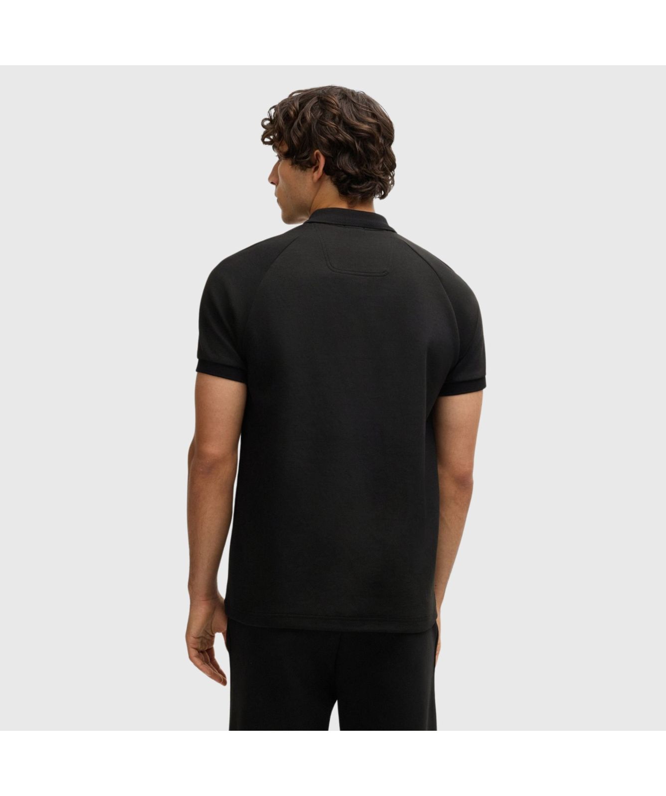 Boss Philix Drop Needle AC Zip Placket Polo T-Shirt | Grey