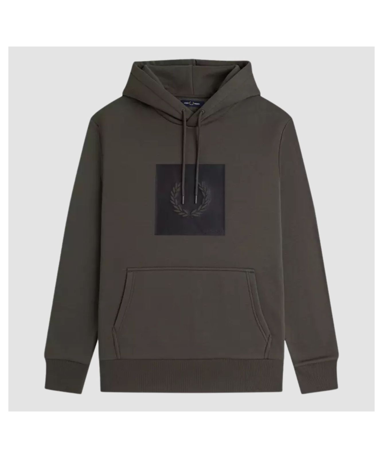 Men's Fred Perry Box Graphic Hoodie - Green | Kular Fashion