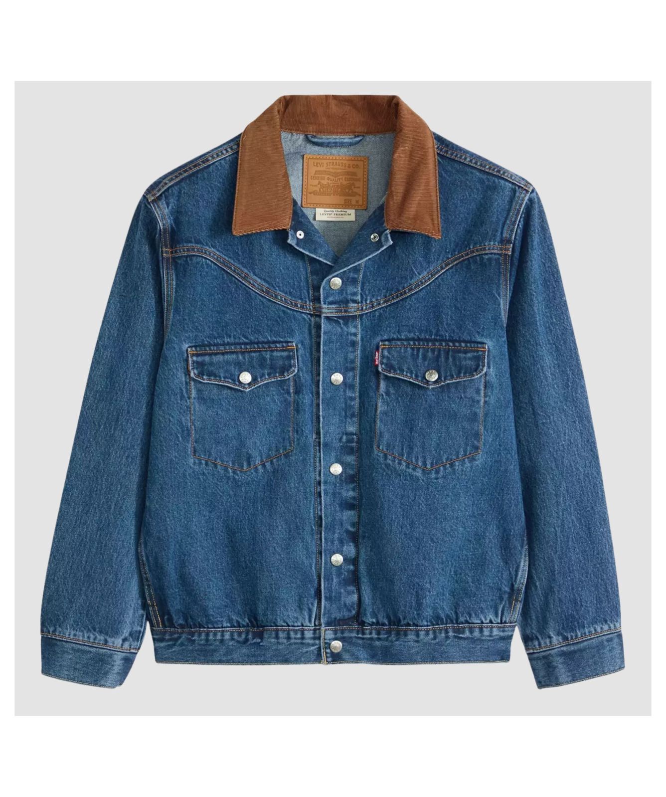 Men's Levi's Western Trucker Jacket - Blue | Kular Fashion