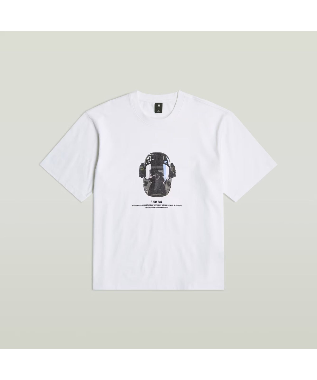 G-Star Herren T-Shirt "Backpack Graphic" Mit Oversized Fit & Druck Vorne/hinten