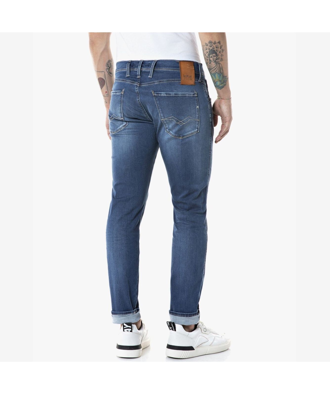 Replay Anbass X-Lite Hyperflex Slim Jean | Stone-M914Y.661XR03