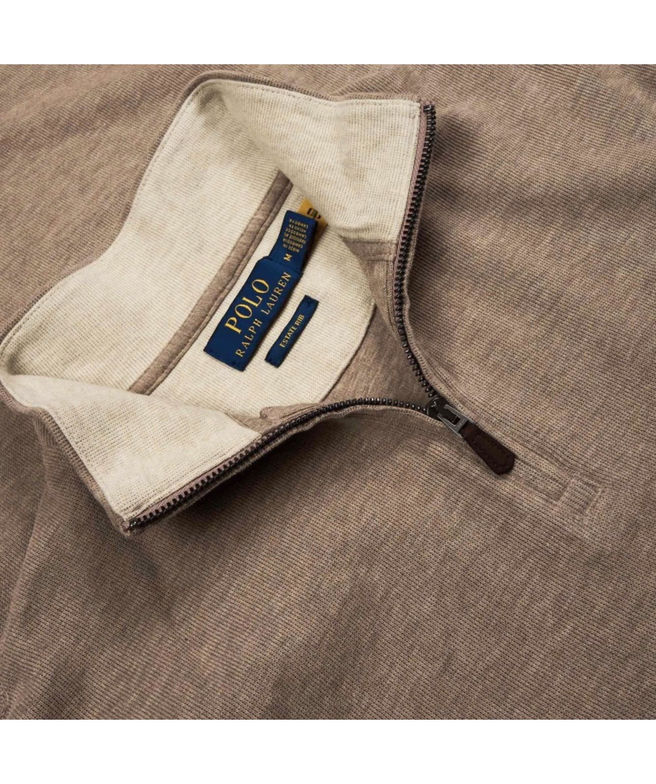 トップス 90s polo by ralph lauren swag flexwitme Polo Ralph Lauren Classic ¼ Zip Jumper | brown-710877001011 -kular
