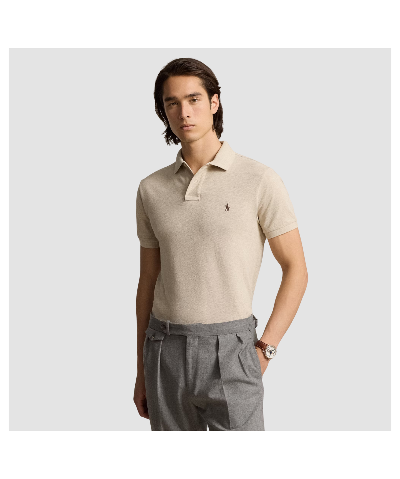 Polo Ralph Lauren The Iconic Mesh Polo Shirt | Expedition Dune