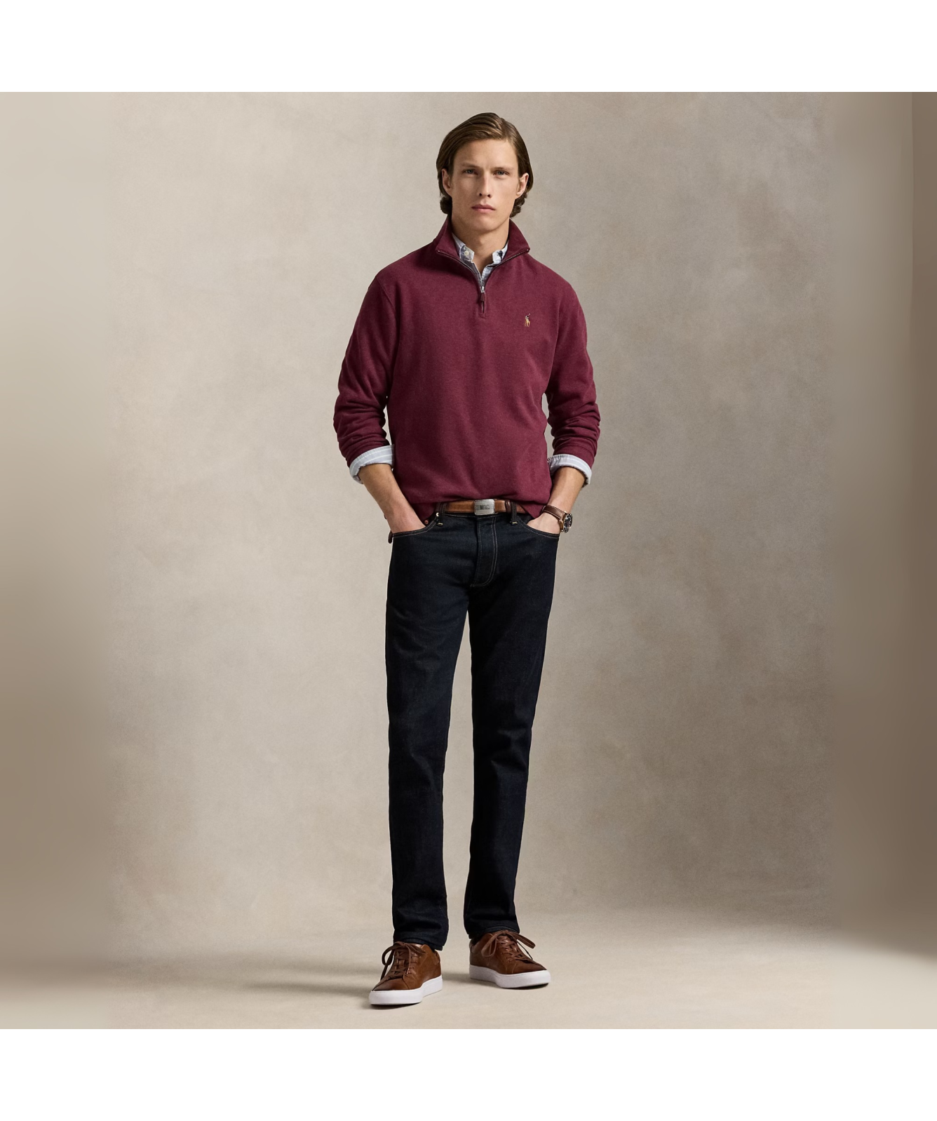Polo Ralph LaurenQuarter-Zip Pullover - Red| Kular Fashion