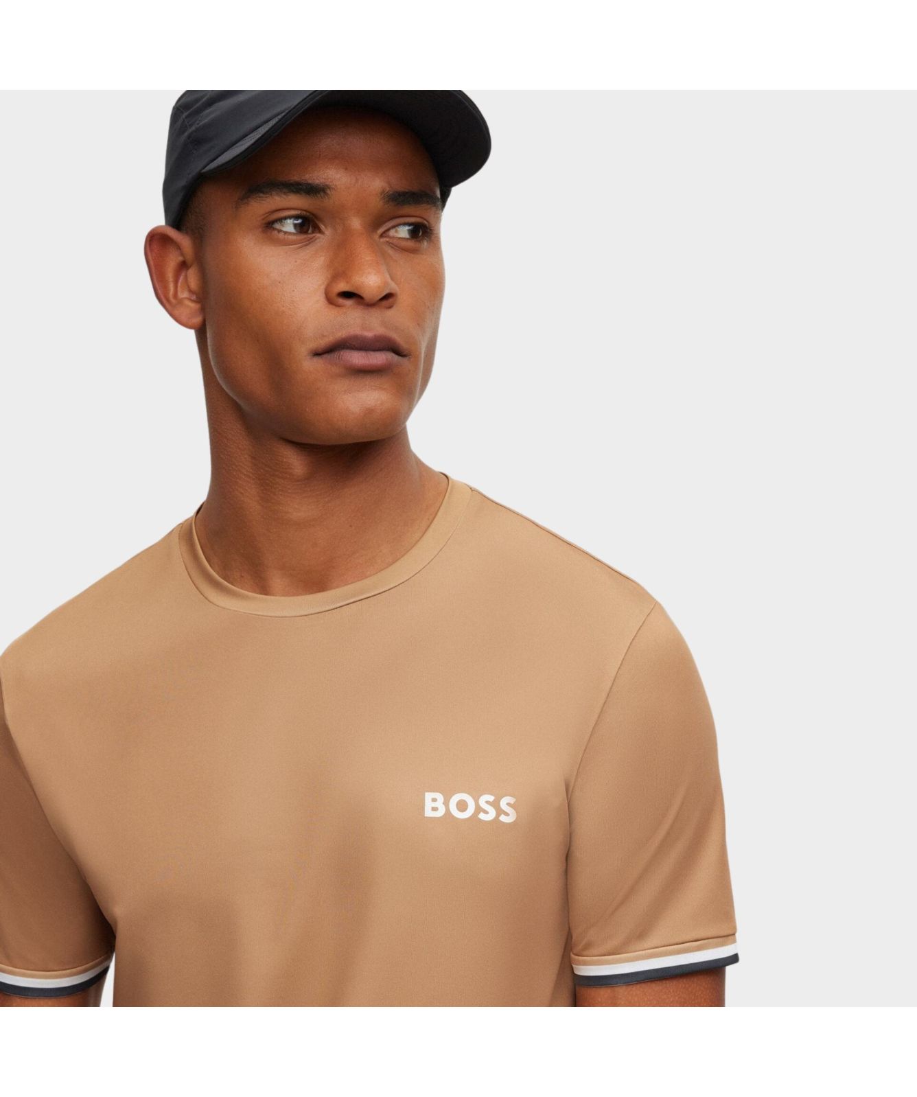 Boss Matteo Berrettini T-Shirt | Tan-50482392-260-black-001 -kular