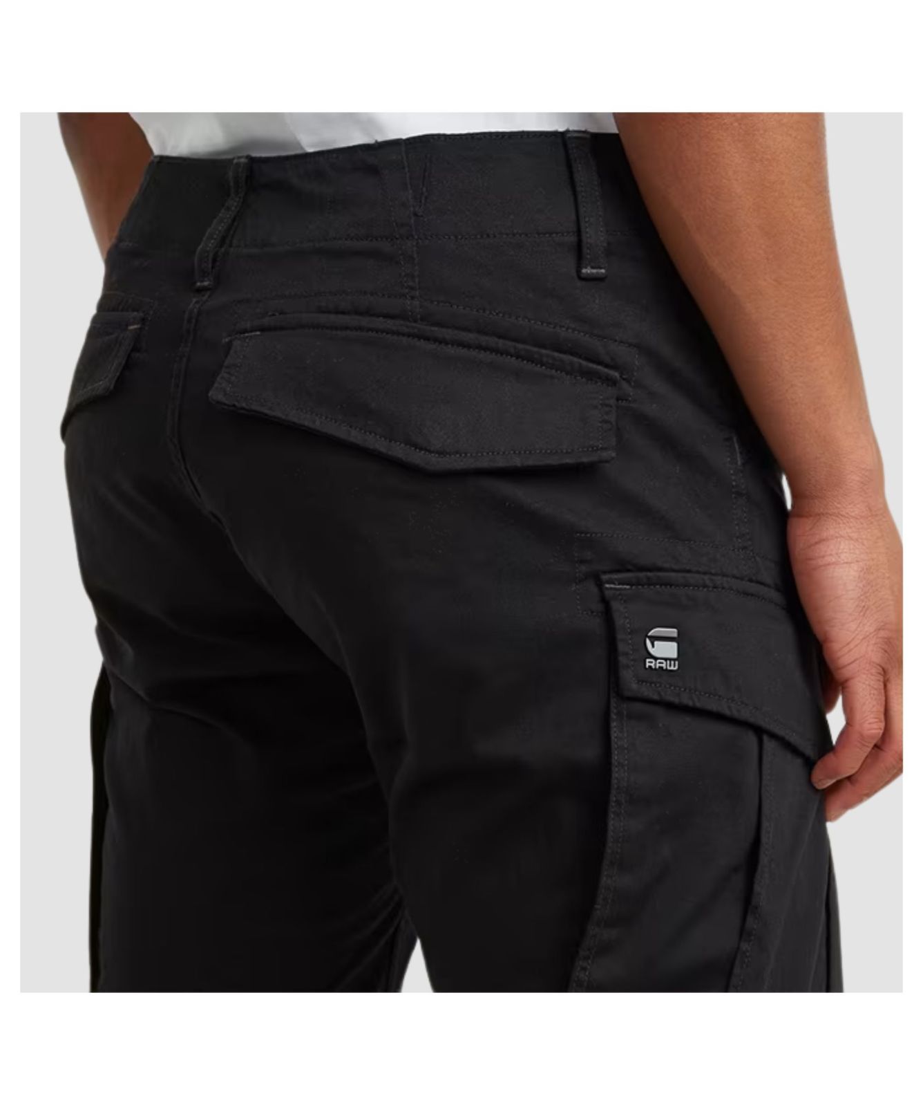 Men's G-STAR Tapered Cargo Trousers - Black | Kular Fashion