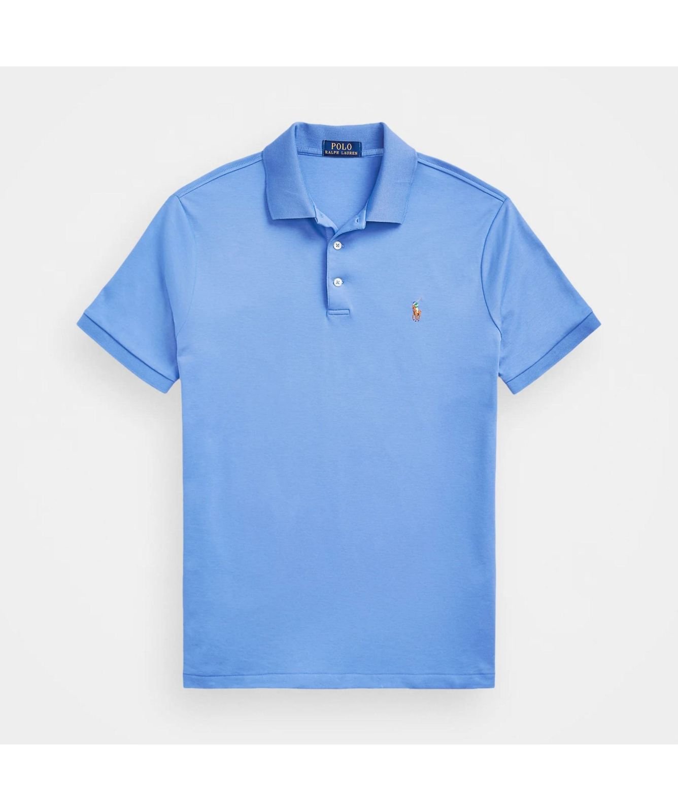 【M】22 F.C.R.B. S/S TEAM POLO LIGHT BLUE Polo Ralph Lauren Knit Custom Slim Fit Polo Shirt | Blue