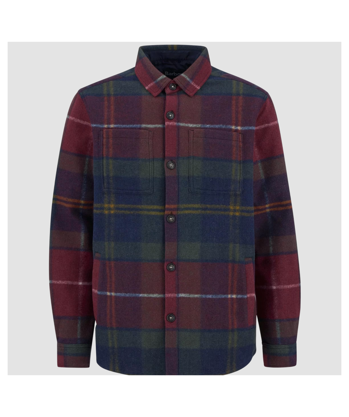 Barbour Check Overshirt - Red | Kular Fashion