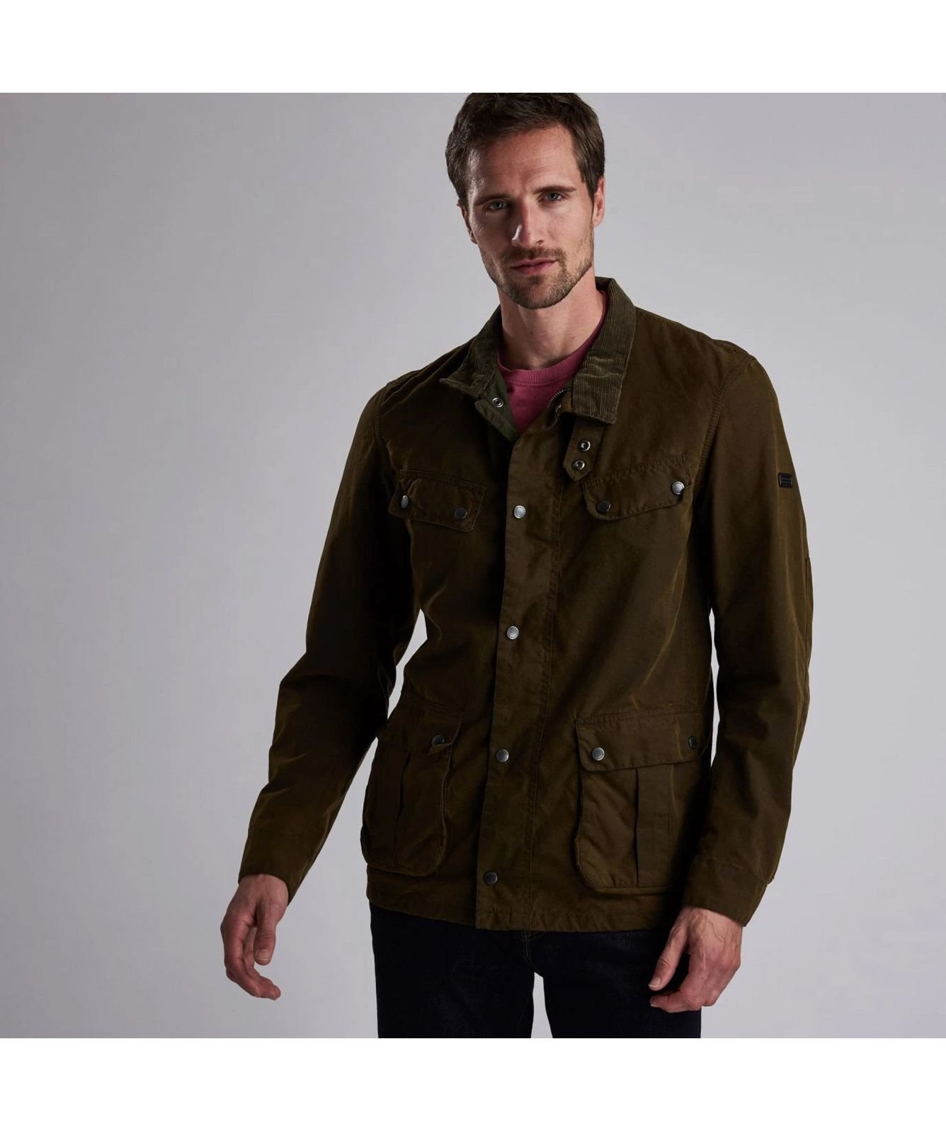 Barbour International Duke Washed Waxed Cotton Jacket