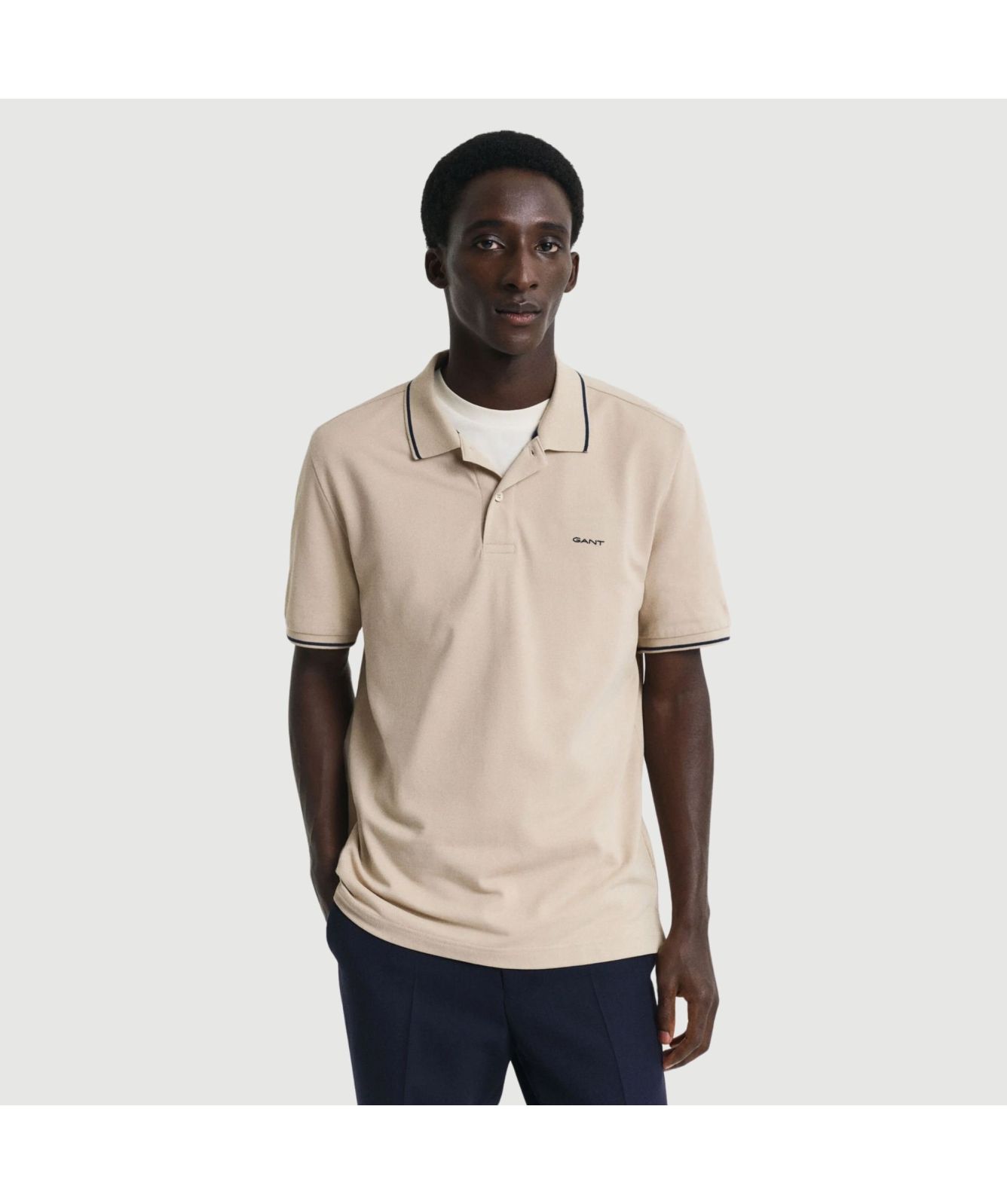 GANT Tipped Piqué Polo Shirt | Green - 2062034-322, Pink - 2062034