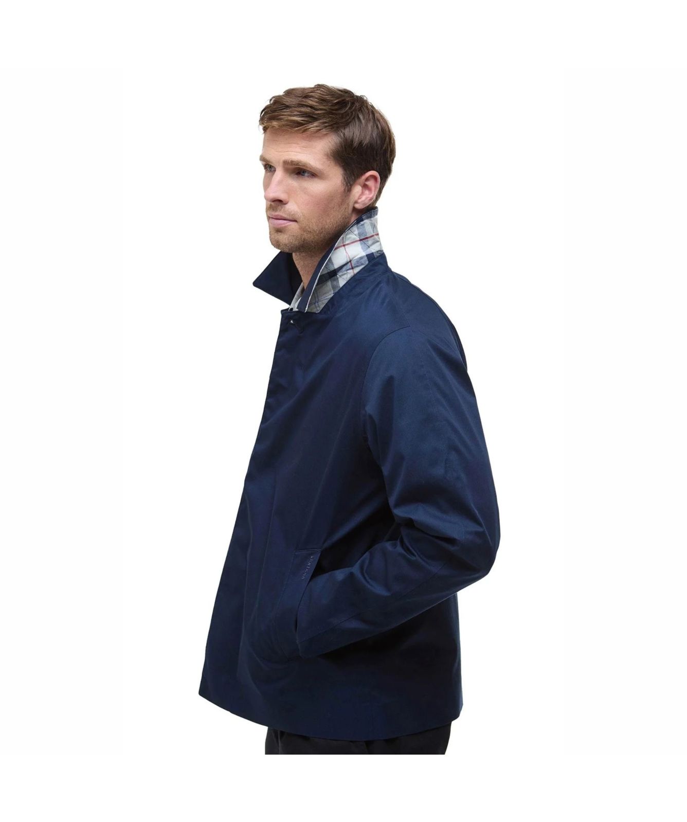 Barbour Short Rokig Waterproof Jacket | Sand-MWB1130ST71, Navy 