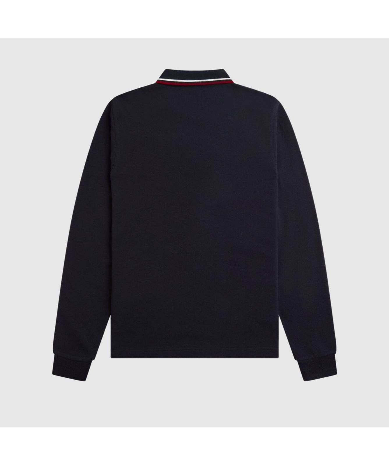 Fred Perry Long Sleeve Twin Tipped Polo Shirt | Navy-M3636