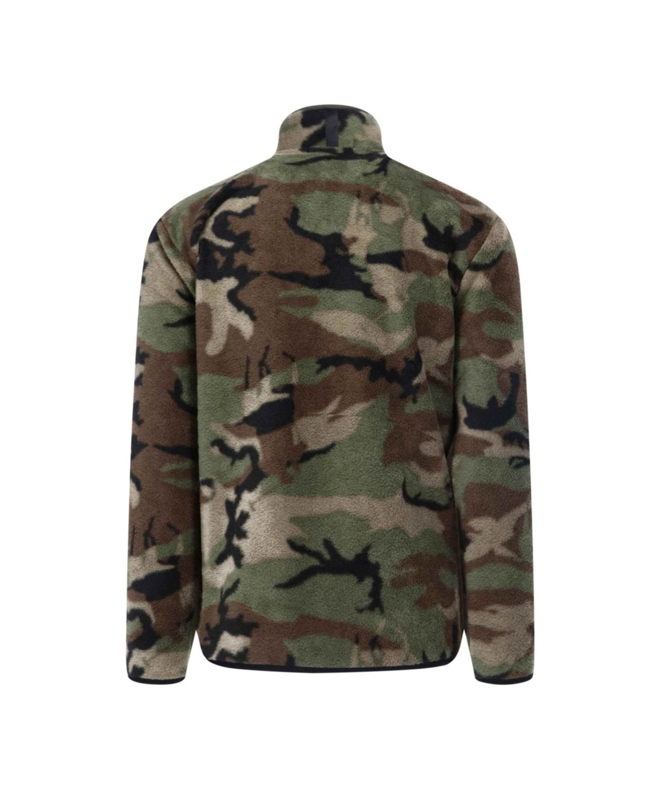 Polo Ralph Lauren Sherpa Camo Buttoned Sweater | Green | Kular Fashion
