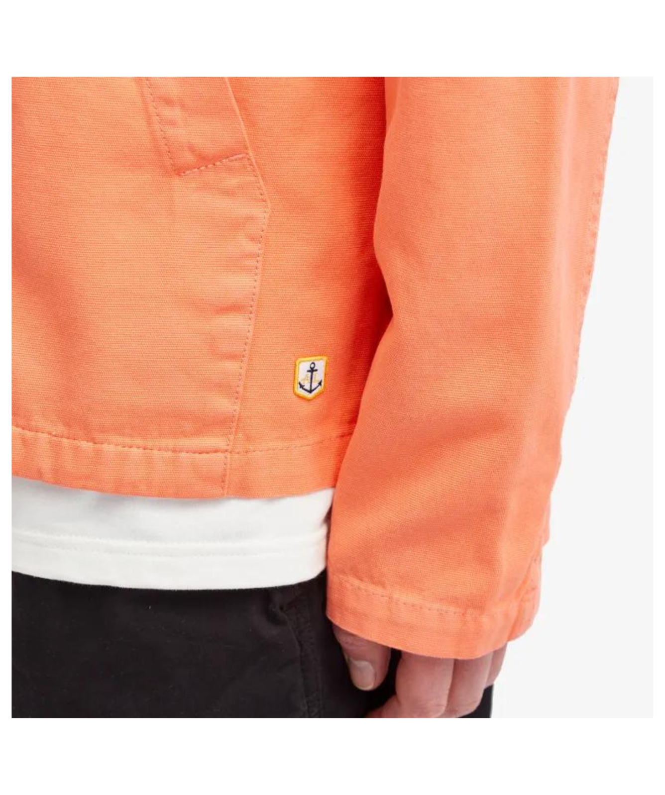 Armor Lux Fisherman's Jacket Mens Coat | Teal and Coral