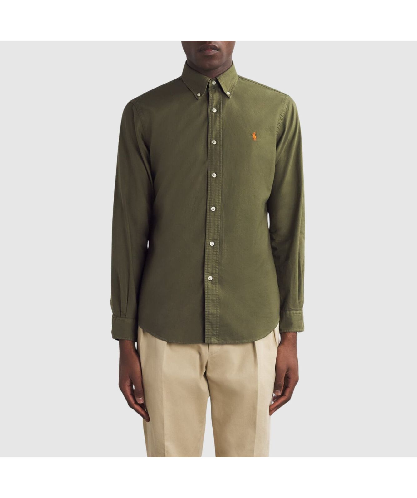 Ralph Lauren ボタンダウンシャツ カーキ 【公式ショッピングサイト】