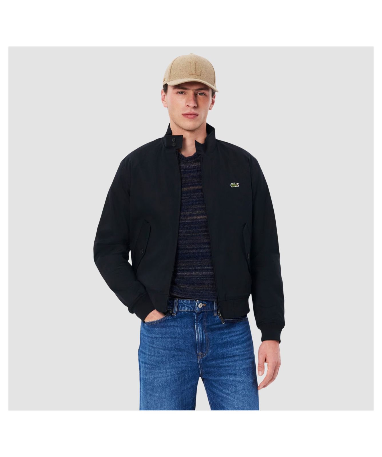Men's Lacoste Twill Harrington Jacket | Kular Fashion