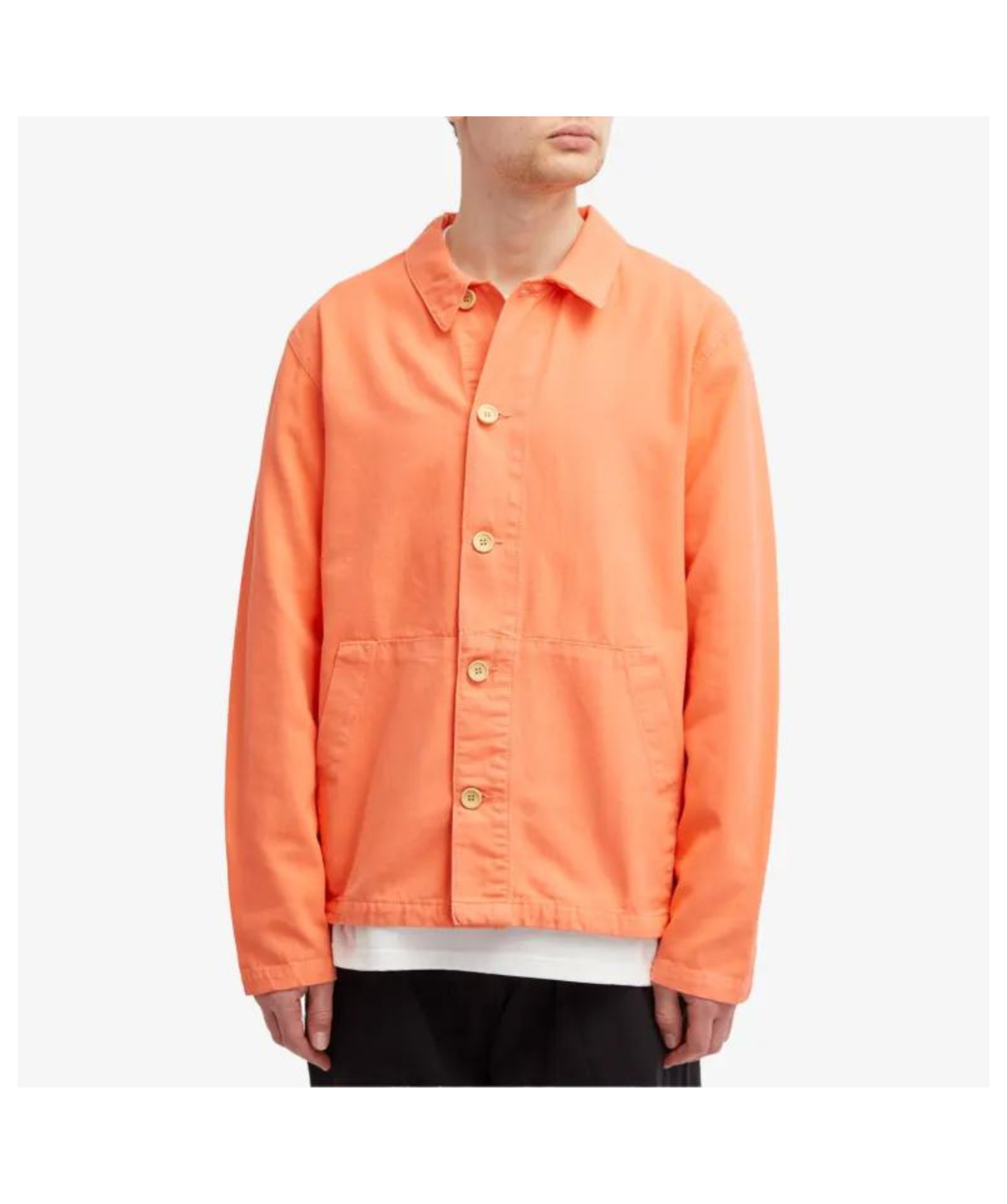 Armor Lux Fisherman's Jacket Mens Coat | Teal and Coral