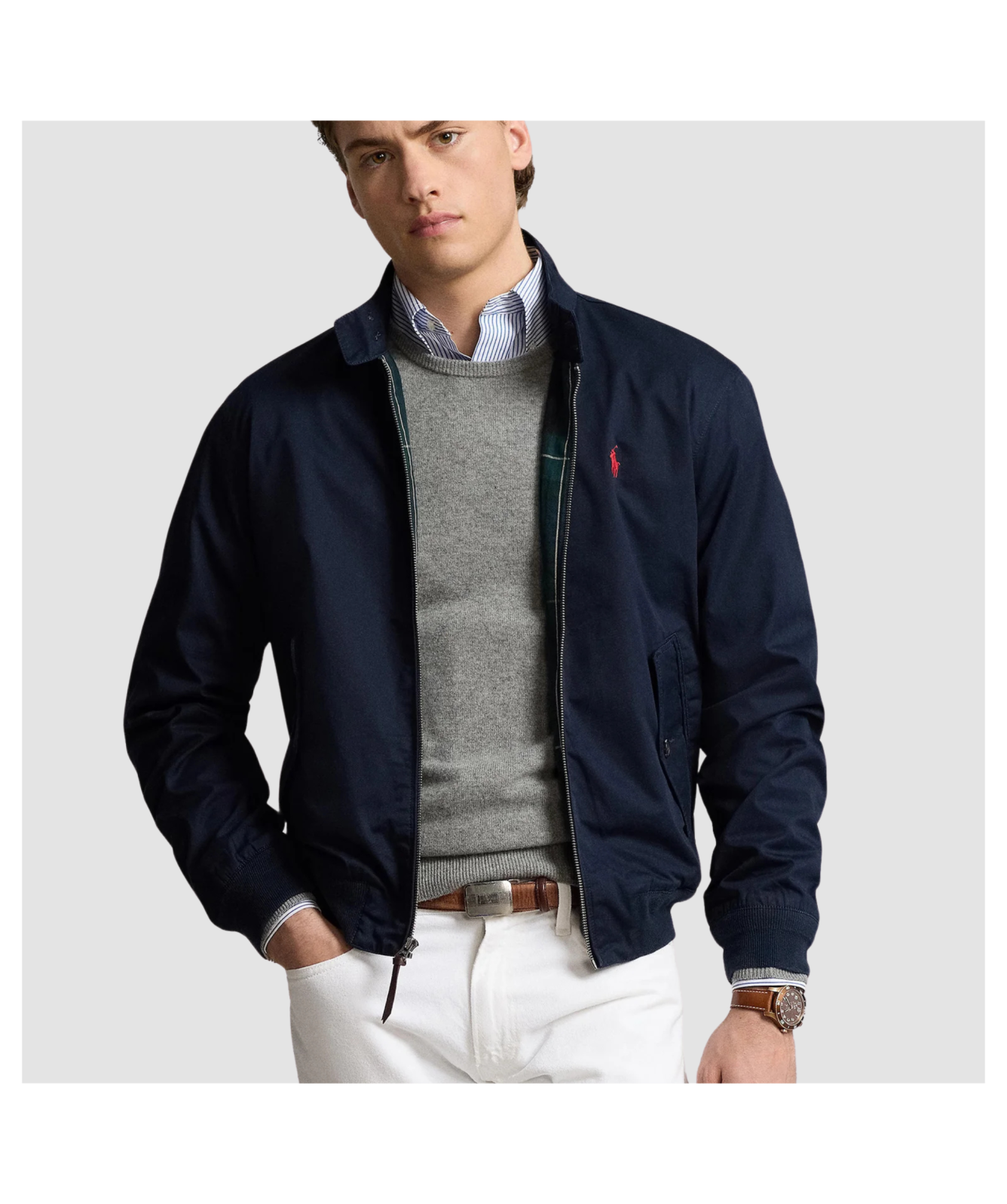 美品 POLO Ralph Lauren TWILL BOMBER JACKET Twill Bomber Jacket