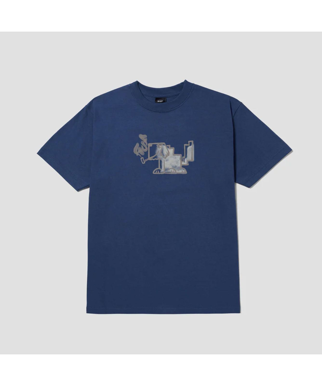 huf Mod Dog Logo T-Shirts in white ts02179, navy at kular fashion