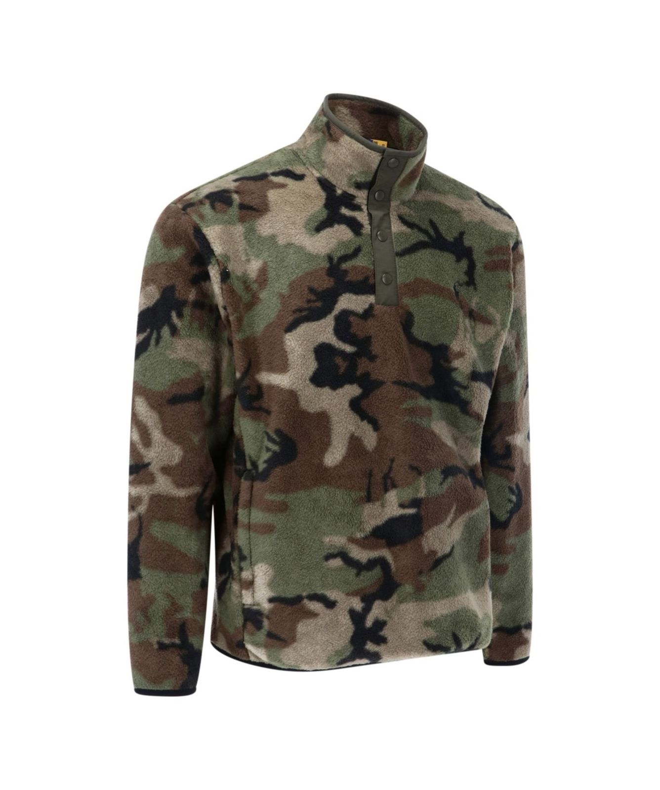 Polo Ralph Lauren Sherpa Camo Buttoned Sweater | Green | Kular Fashion