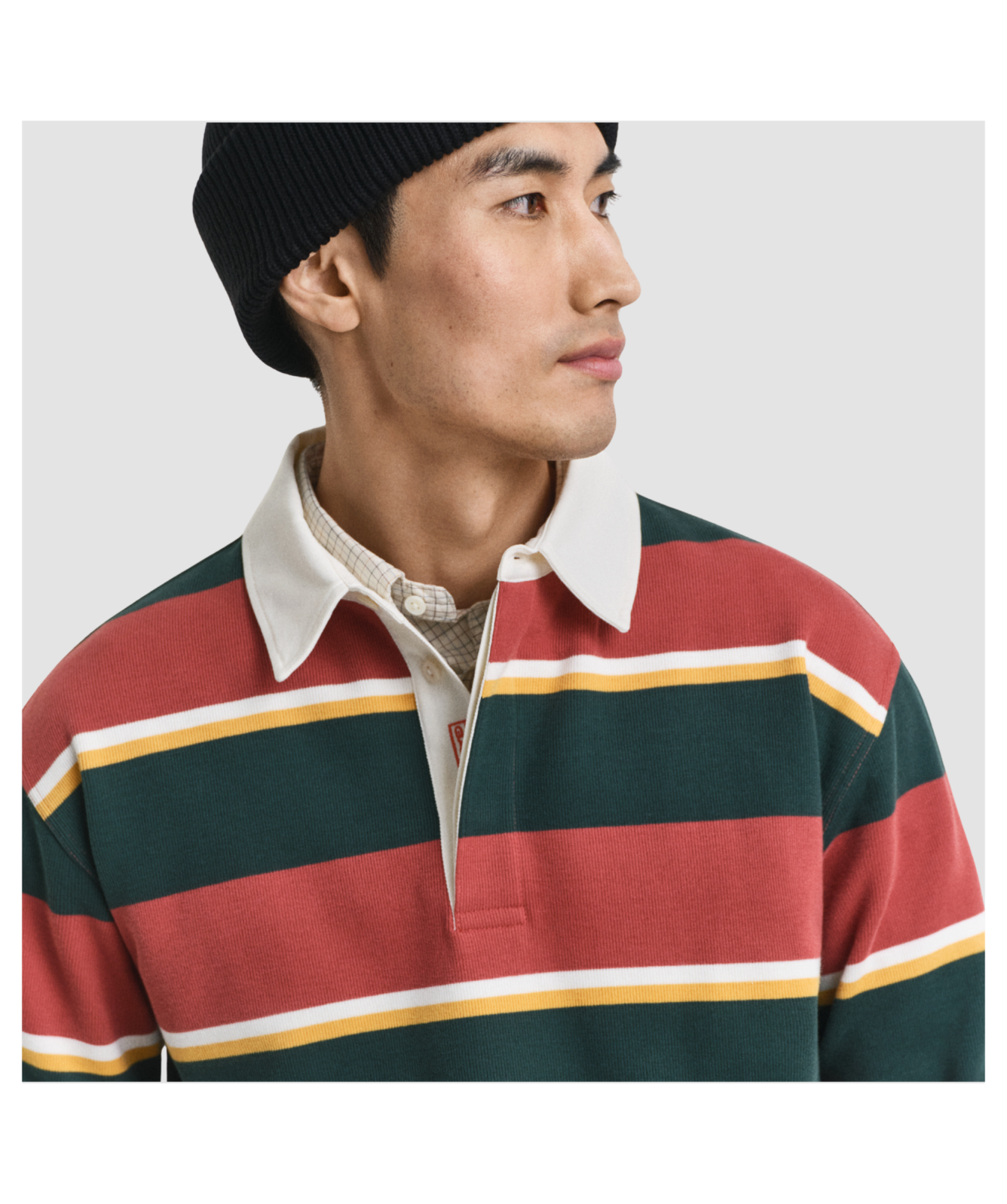 GANT Rugby Shirt | Striped Heavy Rugger | Modern Rust - 2065055-623