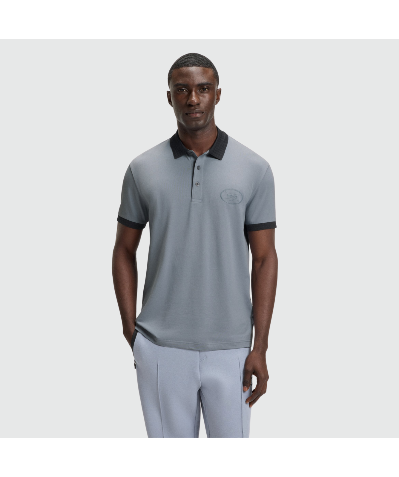 BOSS Cotton-Blend Polo Shirt In Moisture-Wicking Stretch Piqué