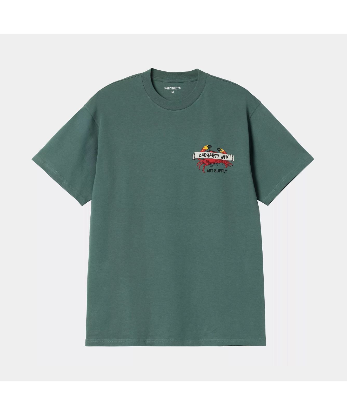 Tシャツ・カットソー Carhartt SS25 \"SS CRAB PAINT\" T-SHIRT (I034778 02 XX) Carhartt WIP Crab Paint T-Shirt in Light Blue | SVD USA