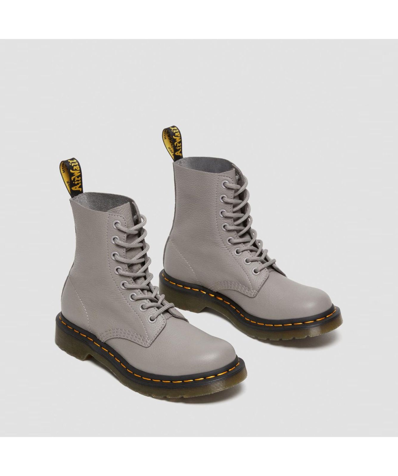 Martens 1460 Pascal Virginia Leather Boots Grey