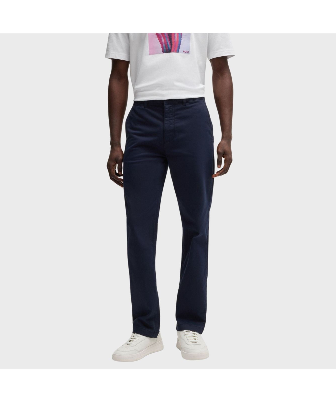 Boss Stretch Cotton Regular Chino | Navy-50534378-404 -Kular Fashion